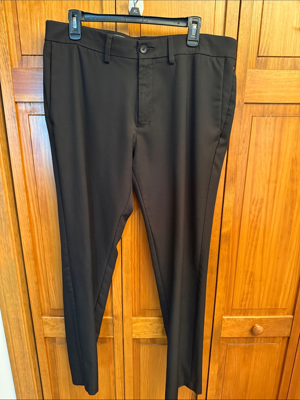 3 pairs of Mens dress pants like new Slim fit 36/30 Black Brown Blue NWOT